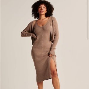 midi sweater dress abercrombie